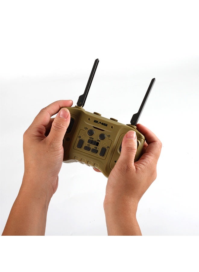 Tracked RC Military Tank with Spray Effect, 2.4GHz Remote Control, Realistic Sound, Ready to Go - Image 3