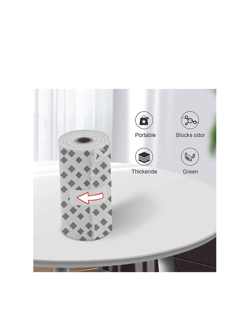 LuQu حامل أكياس التخلص من الحفاضات مع 2 لفائف أكياس قمامة قابلة للتحلل البيولوجي - Image 3