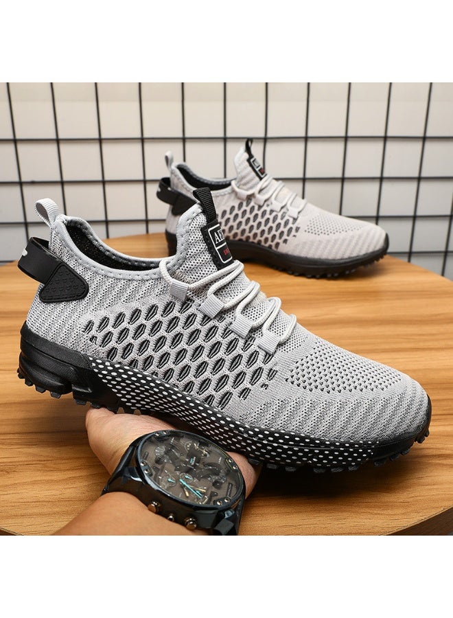 NIBEMINENT Men's Casual Shoes  Summer Breathable Mesh Running Shoes Casual Versatile Lightweight  Fashion Tennis Shoes - Image 3
