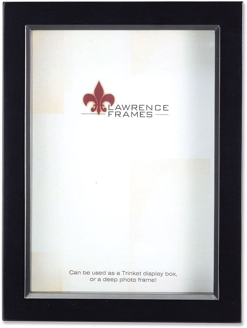Lawrence Frames 795057 Black Wood Treasure Box Shadow Box Picture Frame, 5 by 7-Inch - Image 5