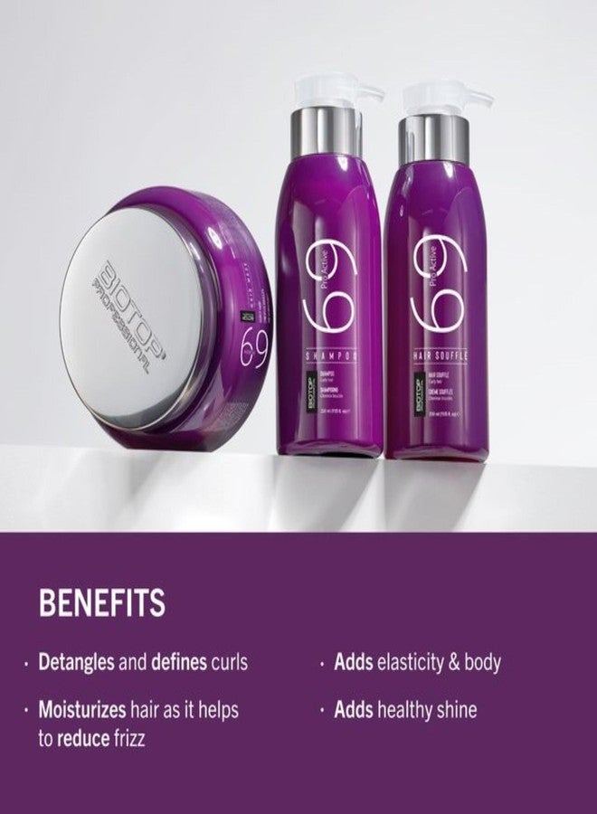 Biotop Professional 69 Pro-Active Hair Shampoo - Frizz Control, Curl Defining & Color Safe Shampoo Made with Coconut Oil, Avocado Oil & Almond Oil - Paraben, SLS & Cruelty-Free Hair Care (11.15oz) - Image 3
