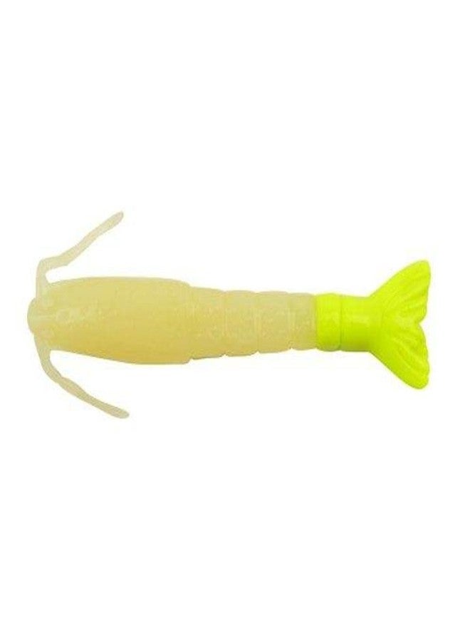 Berkley Gulp! Shrimp, 4" (4 Count) , Glow/Chartreuse - Image 1