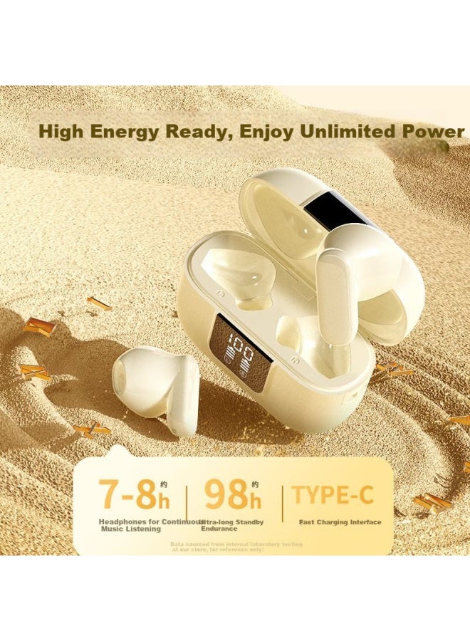 No Must Work Nobixing Pro13 Semi-in-ear Wireless Bluetooth Earphones For Running Sports With Noise Reduction High Sound Quality Long-wearing Comfortable For Xiaomi White - Image 4
