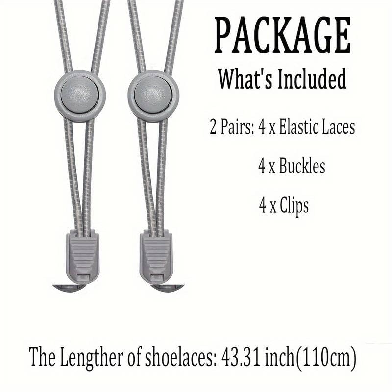 BOLDSTUFF No Tie Shoelaces Elastic Shoe Laces for Sneakers No Tie Shoelaces Lock Shoe Laces Tieless Black for all type Shoes Set for Adults-Unisex | Quick Lace Length: 100 CM | - Image 4