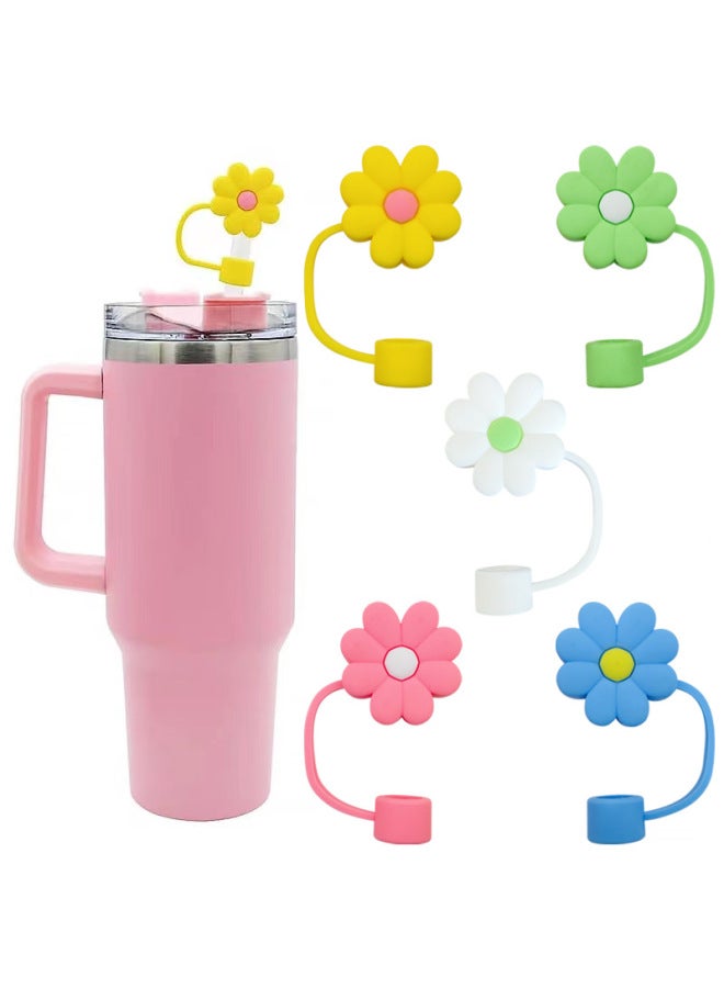 10mml Stanley Dust Cap Stanley Cup Flower Series Straw Cap Dust-proof Straw Plug Straw Sleeve-Colour:5  - Image 2
