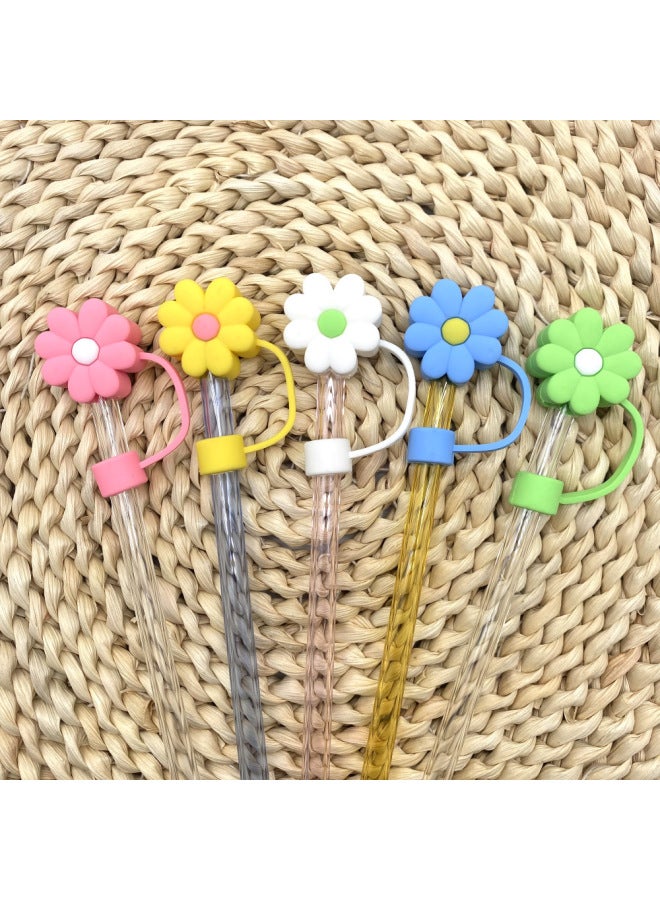 10mml Stanley Dust Cap Stanley Cup Flower Series Straw Cap Dust-proof Straw Plug Straw Sleeve-Colour:5  - Image 5