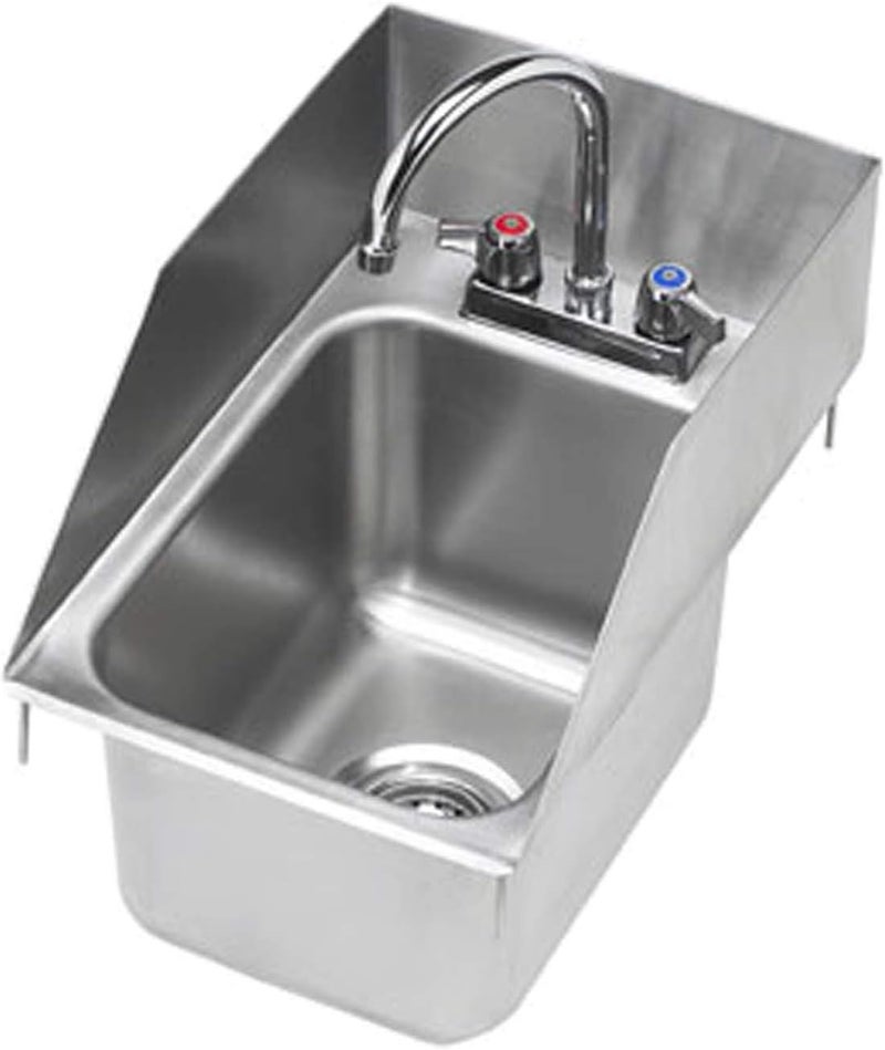 Krowne 12 x 18 DropIn Hand Sink with Side Splashes HS1220