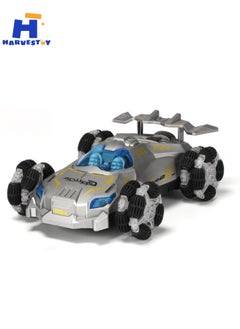 Harvestoy 1:12 Scale  2.4GHz  Remote Control Car Rc Car with Light & Music & Spray, Remote Control Truck Toys,360° Rotating 4WD RC Car Toy Rc Stunt Car for Boys Girls Kids  - Image 1