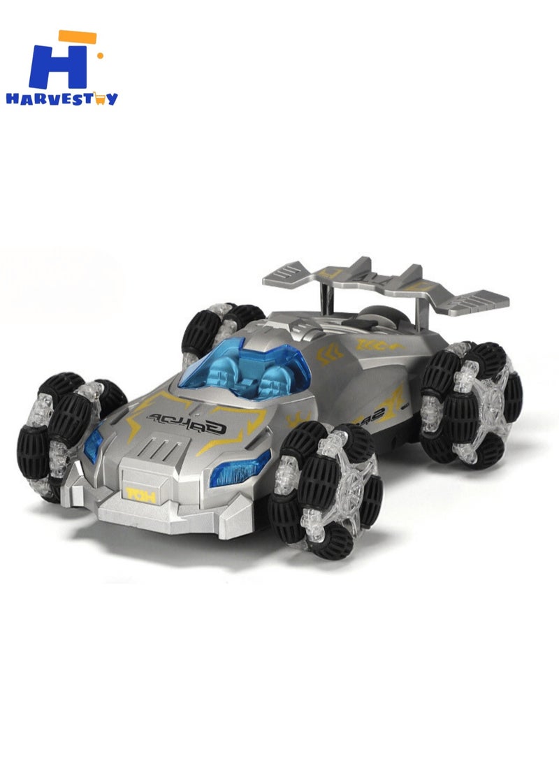 Harvestoy 1:12 Scale  2.4GHz  Remote Control Car Rc Car with Light & Music & Spray, Remote Control Truck Toys,360° Rotating 4WD RC Car Toy Rc Stunt Car for Boys Girls Kids  - Image 1