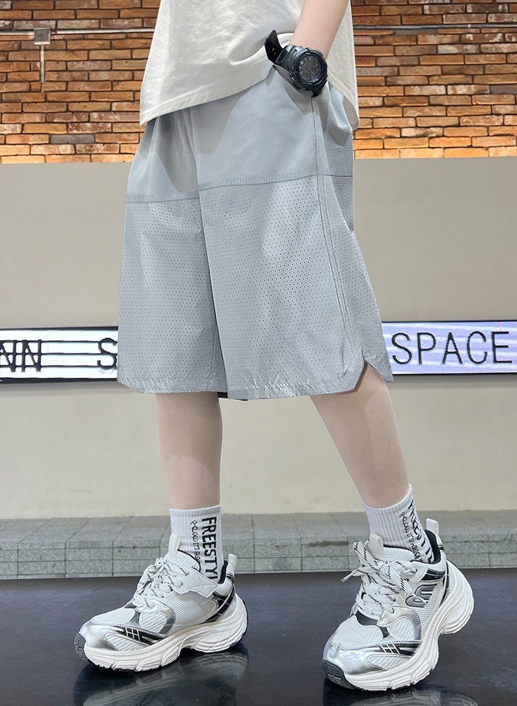 KUYING New Casual Ice Silk Quick Drying Children's Shorts