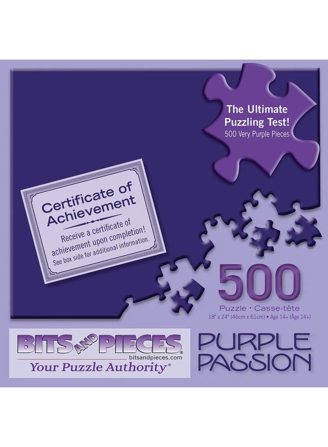 Bits and Pieces 500 Piece Jigsaw Puzzle for Adults - 18" x 24" - Purple Passion - 500 pc Impossible Puzzle Challenging Jigsaw Family Activity - Image 2