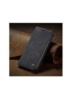 CaseMe For Nothing Phone (1) Flip Case Wallet Protection Leather Cover with Card Holder (Black) 