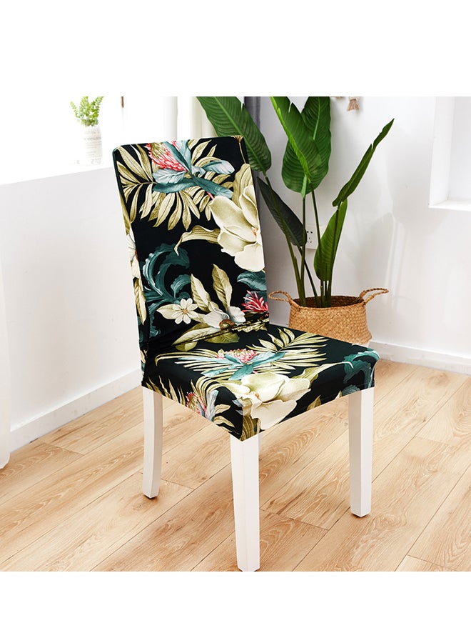 Dust Proof Dining Chair Cover Set Flore Printed Bohemian Chair Cover - Image 1