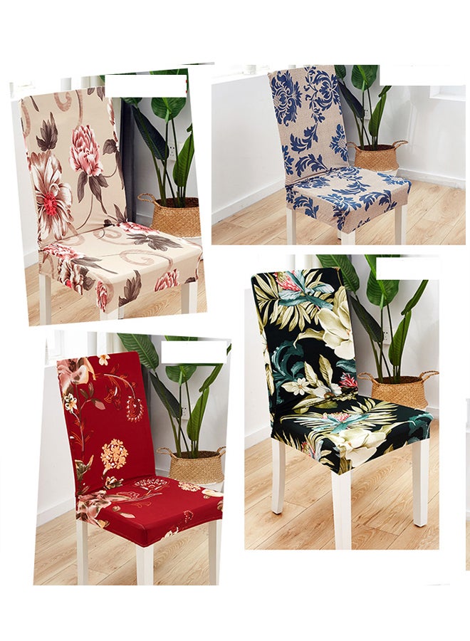 Dust Proof Dining Chair Cover Set Flore Printed Bohemian Chair Cover - Image 2