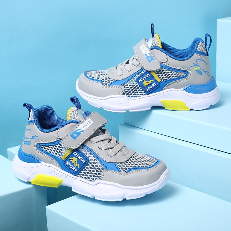 Boys' Shoes 2024 Mesh Breathable Middle And Large Children'S Casual Shoes Summer Single Mesh Hollow Children'S Sneaker - Image 3