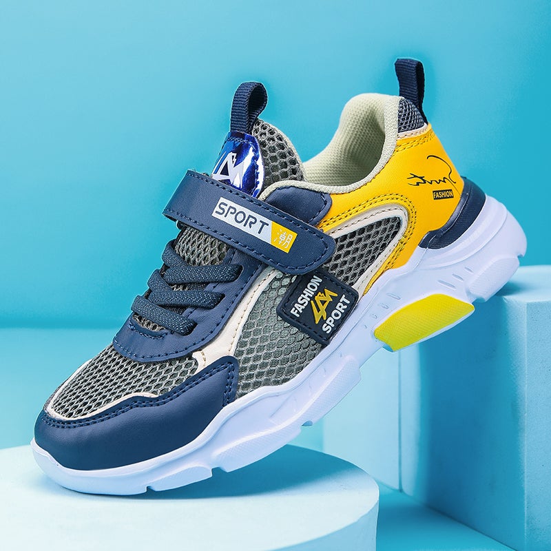 Boys' Shoes 2024 Mesh Breathable Middle And Large Children'S Casual Shoes Summer Single Mesh Hollow Children'S Sneaker - Image 5