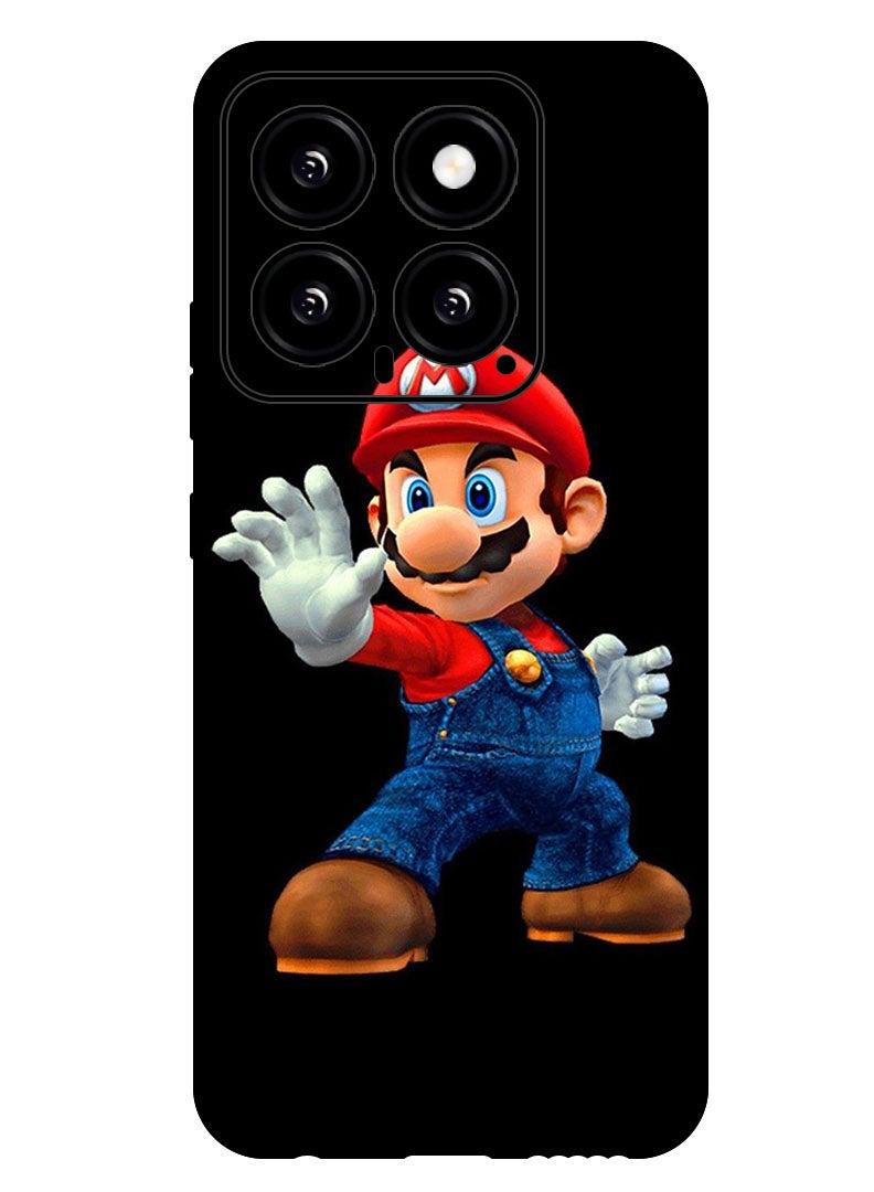 Theodor Protective Case Anti Scratch Shock Proof Bumper Cover For Xiaomi 14 Super Mario - Image 1