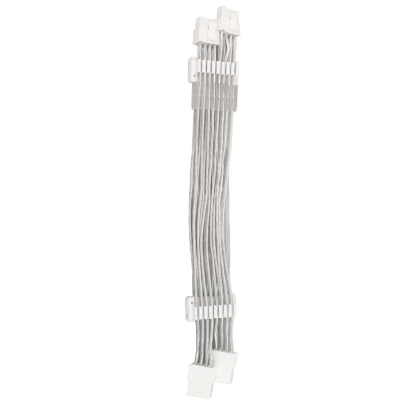 كابل تمديد الطاقة لبطاقة الرسوميات ARGB بمقبس 2x8-PIN بسلك مطلي بالفضة 18AWG مع إضاءة من الجهات الأربع - مصدر LED مزدوج بـ 16 مليون لون مع تأثيرات تدفق لحافظة الكمبيوتر - Image 3
