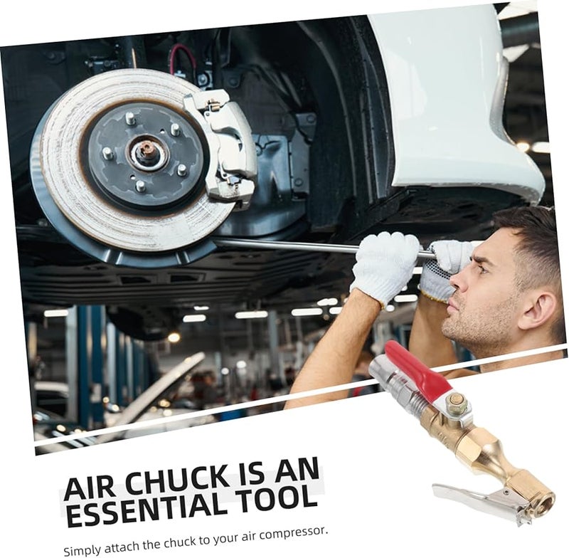 قفل هواء تشاك سريع التوصيل لمضخات الهواء للإطارات ملحق ضاغط للاستخدام في السيارات والزراعة - Image 4