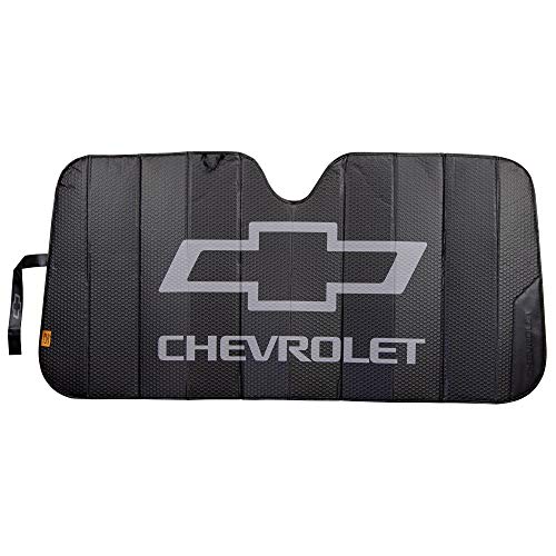 Plasticolor 003864R01 Logo Black Matte Finish Car Truck or SUV Front Windshield Sunshade Compatible with Chevrolet - Image 1