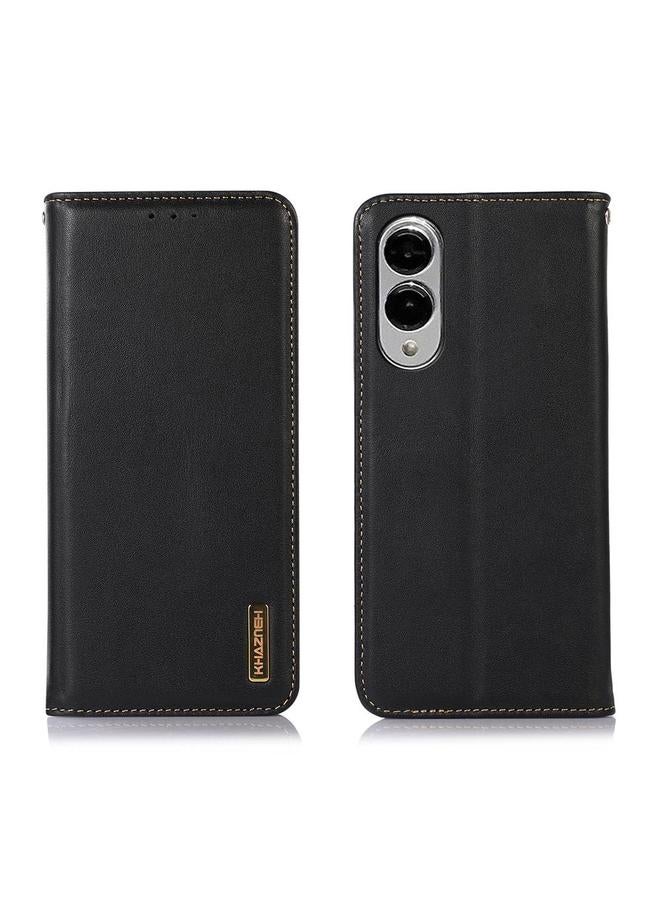 S-TOP Case For Samsung Galaxy S25 Edge 5G KHAZNEH Nappa Top Layer Cowhide Leather Phone Case