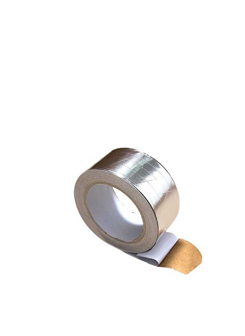 MARKQ - FSK Tape, 2" x 25 yards Aluminum Foil Scrim Kraft Insulation Jacketing Tape for Insulating, HVAC Repair, Sealing Ducts, Pipework, Window Sill Gap, Roof Leak, 1 Roll - Image 1