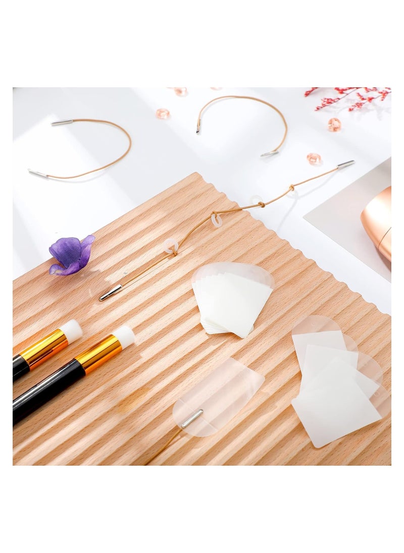 RATSAW 40 Pcs Face Lifting Tapes with 8 Pcs Lifting Rope Sets Invisible Face Lift Tape Instant Face Lift Sticker Adhesive Lifting Patch Quick Face Lifting Band Neck Eye Lift Tape for Women Face Beauty  - Image 3