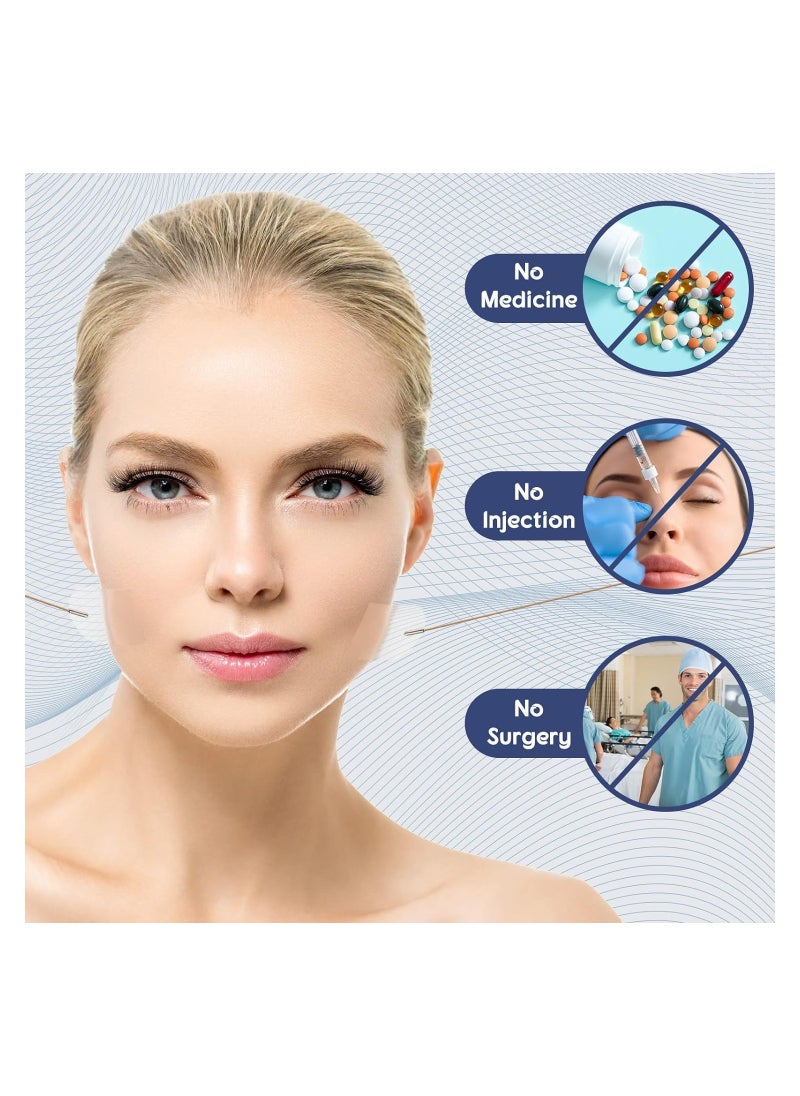 RATSAW 40 Pcs Face Lifting Tapes with 8 Pcs Lifting Rope Sets Invisible Face Lift Tape Instant Face Lift Sticker Adhesive Lifting Patch Quick Face Lifting Band Neck Eye Lift Tape for Women Face Beauty  - Image 5