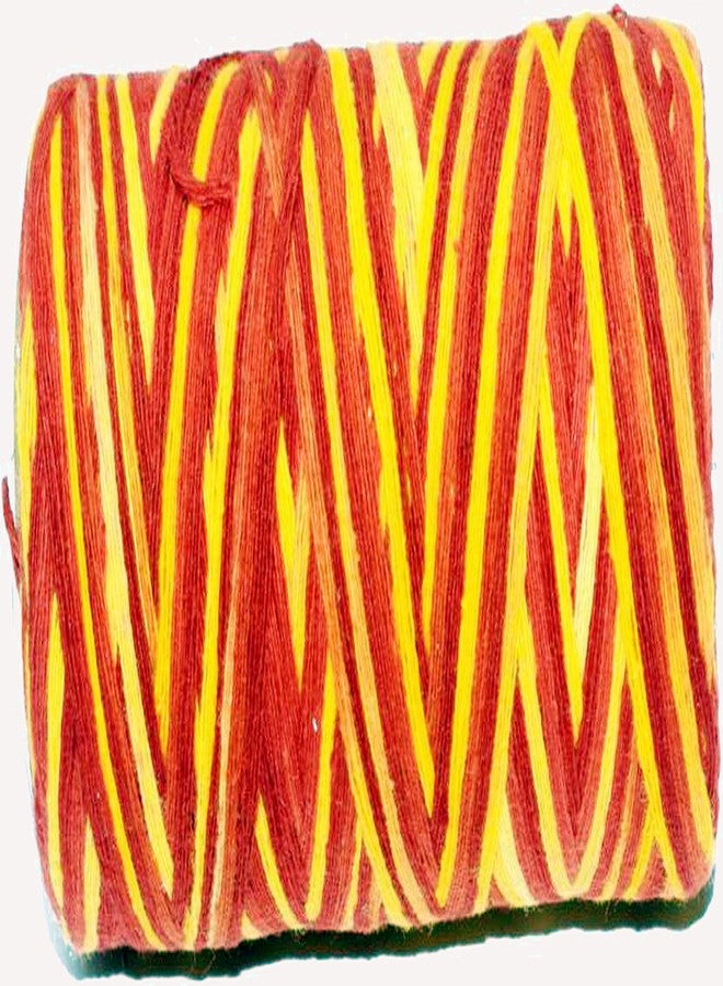 ORAMSA Cotton Yarn Mauli Kalawa Sacred Thread Raksha Sutra Kachha Soot (Red, Orange) - Image 3