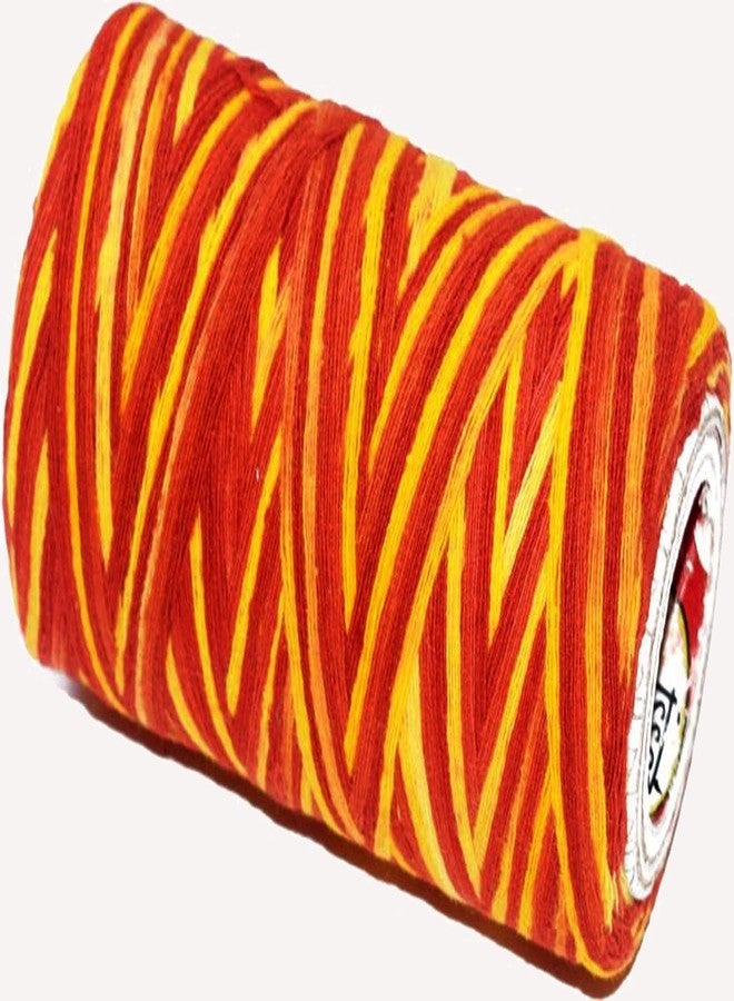 ORAMSA Cotton Yarn Mauli Kalawa Sacred Thread Raksha Sutra Kachha Soot (Red, Orange) - Image 2