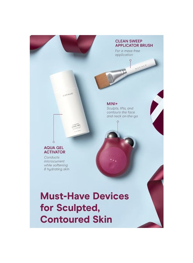 NuFACE MINI+ Smart Petite Facial Microcurrent Device - Velvet Rose - Image 4