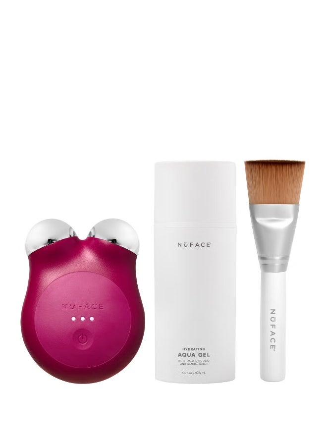 NuFACE MINI+ Smart Petite Facial Microcurrent Device - Velvet Rose - Image 2