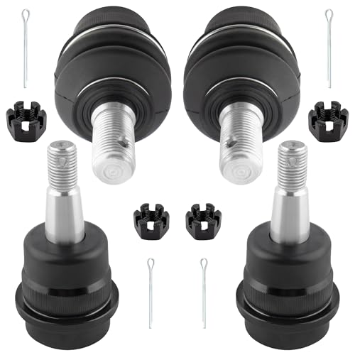 BOXI 4 قطع مفاصل كروية أمامية علوية وسفلية تناسب جيب جراند شيروكي 1999 2000 2001 2002 2003 2004 / رانجلر 2007 2008 2009 2010 2011 2012 2013 2014 2015 2016 2017 / رانجلر JK 2018 | K3134 K3185 - Image 1