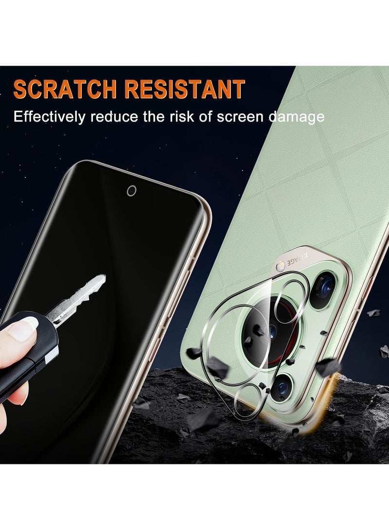 عام الخصوصية واقي للشاشة متوافق مع هواوي بورا 70 الترا ،[2 + 2 حزمة] الزجاج المقسى عدسة الكاميرا حامي ، بولي يوريثان لينة مكافحة التجسس طبقة رقيقة واقية لهواوي بورا 70 الترا - Image 4