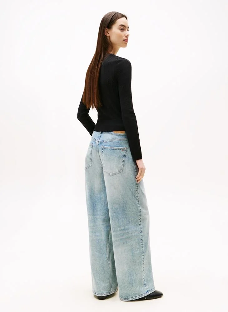 TOMMY JEANS Logo Buttoned Cardigan