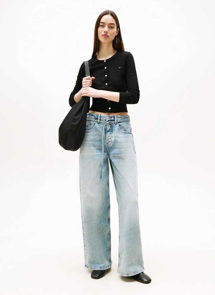 TOMMY JEANS Logo Buttoned Cardigan