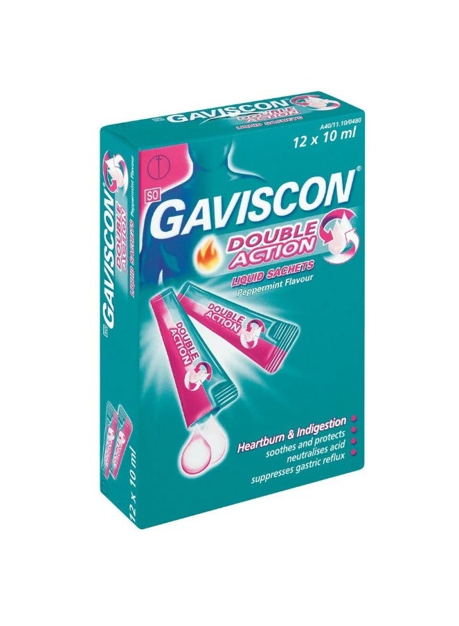 GAVISCON Gaviscon Double Action Liquid Sachets 12x10ml