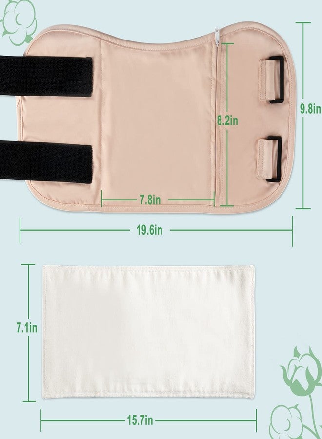 DEROWN Castor Oil Pack Wrap, Less Mess, Organic Cotton & Waterproof PUL, Reusable Massage Pack Kit with Anti Leak Design - Image 4
