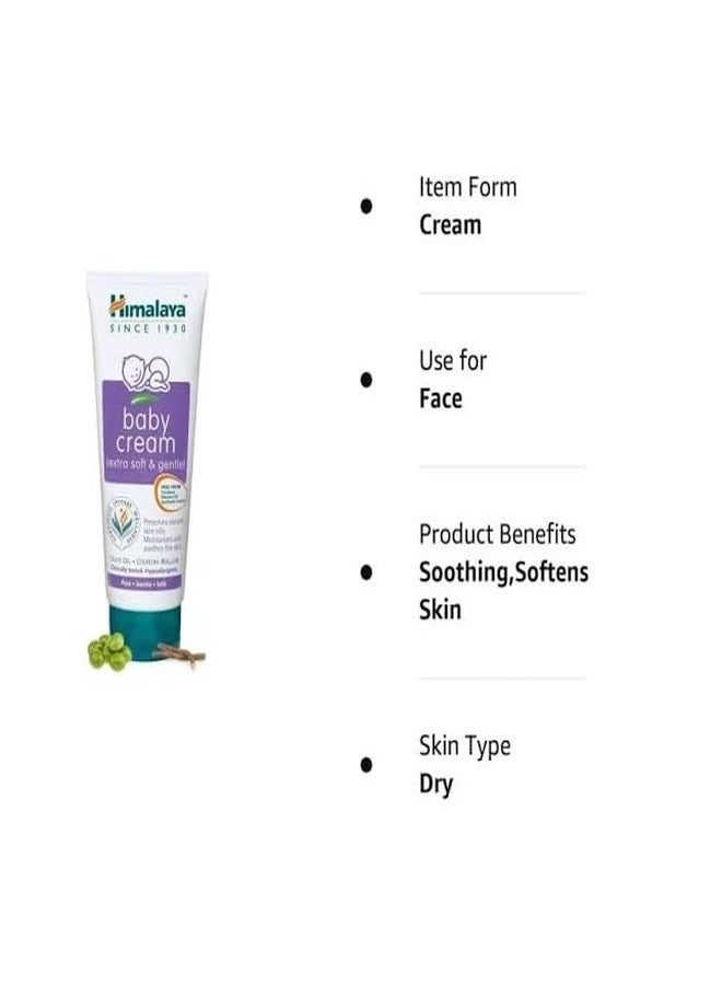 Himalaya Baby Cream Face Moisturizer & Day Cream For Dry Skin 100ml (Pack of 2) - Image 4