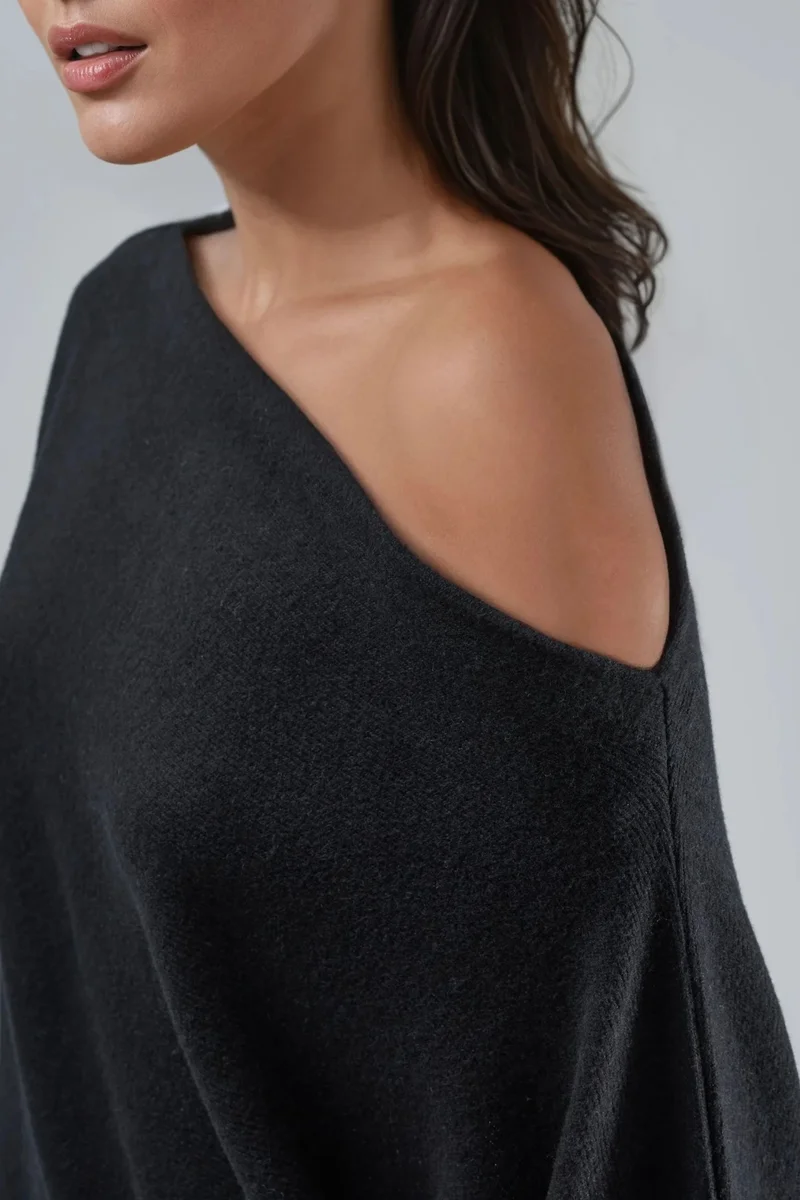 Busem Black BUSEM Loose Fit Knit Blouse for Women | Best Price UAE