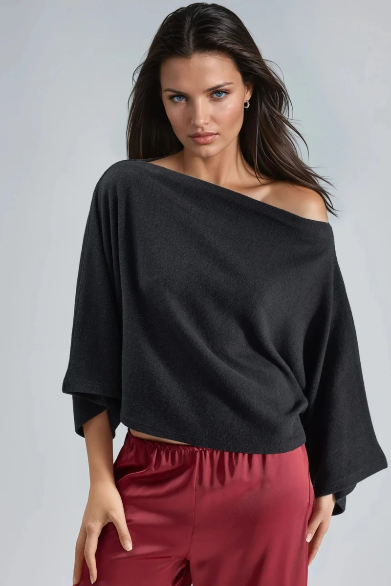 BUSEM Loose Fit Knit Blouse