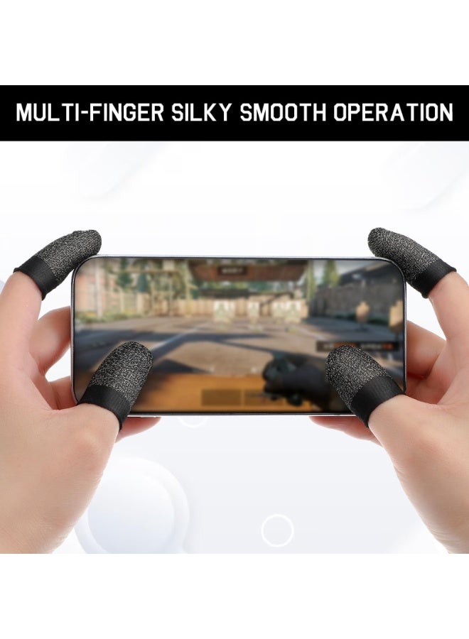 2 Pairs Of Finger Cots, Breathable Thumb Gloves, Suitable For Lightweight And Sweat Resistant Gaming, Seamless Touch Screen Finger Gloves For Professional Gaming, Green - Image 2