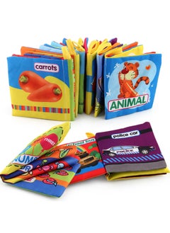Generic Baby Early Education Puzzle Cognitive Cloth Book Set Early Education Baby Tear Puzzle Cloth Book Set Toys-Color:Know The Fruit 6/set  - Image 2