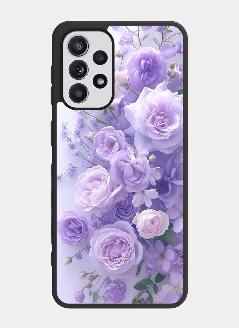 PXLAAT Samsung Galaxy A52 case cover Flowers - Image 1
