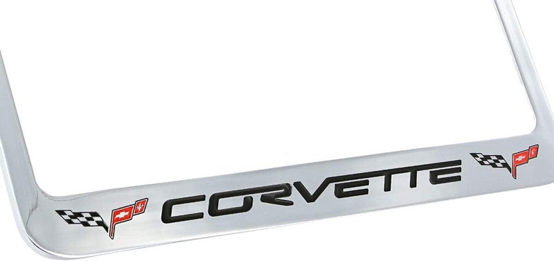 Corvette Central C6 Corvette License Plate Frame with C6 Flags by Corvette Central - Image 4
