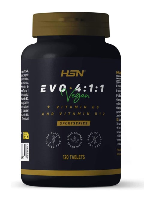 EVO 4:1:1 (4:1:1 BCAAs + فيتامينات ب6 وب12) - 120 قرصًا