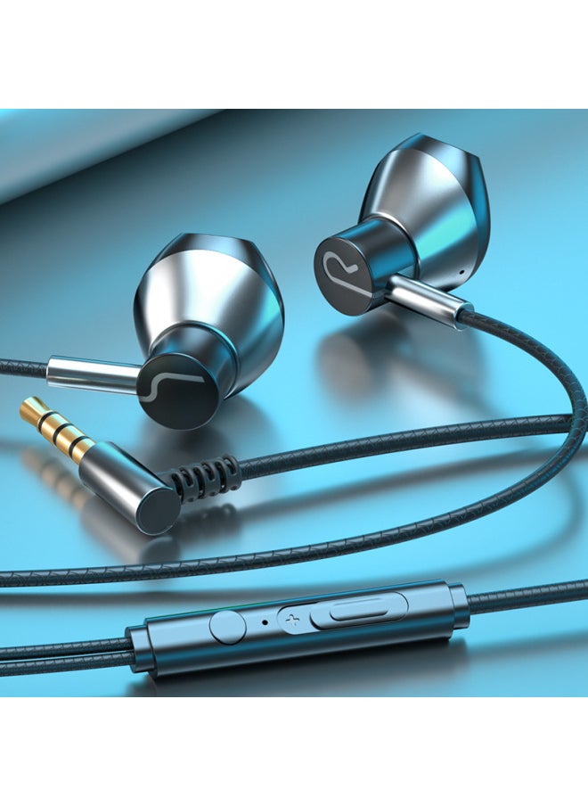 Generic E-sports Game Headset In-ear Wired Ear-free Typec Interface Earplug High Sound Quality Mobile Phone Computer Universal-Color:Space Silver 3.5mm Round Hole  - Image 1