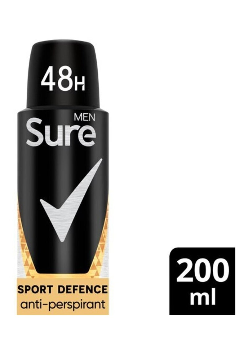Sure بخاخ مضاد للتعرق للرجال من شور سبورت ديفنس، 200 مل - Image 2