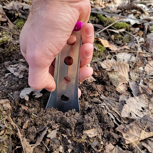 BoglerCo Ultralight Backpacking Trowel, 0.48 oz (13.5g) Purple - Image 4
