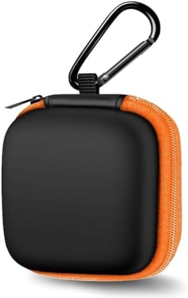 MOLOVA Earbud Case Portable EVA Carrying Case Storage Bag Cell Phone Accessories Organizer with Carabiner for Wired/Wireless Headphones, SD Memory Card, Camera Chips(Square, 5 Pack) - Image 1